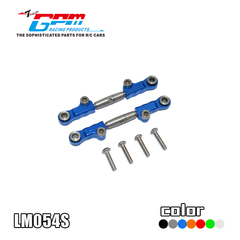 ALUMINUM+STAINLESS STEEL FRONT UPPER ARM TIE ROD LM054S FOR LOSI 1/18 Mini-T 2.0 2WD Stadium Truck